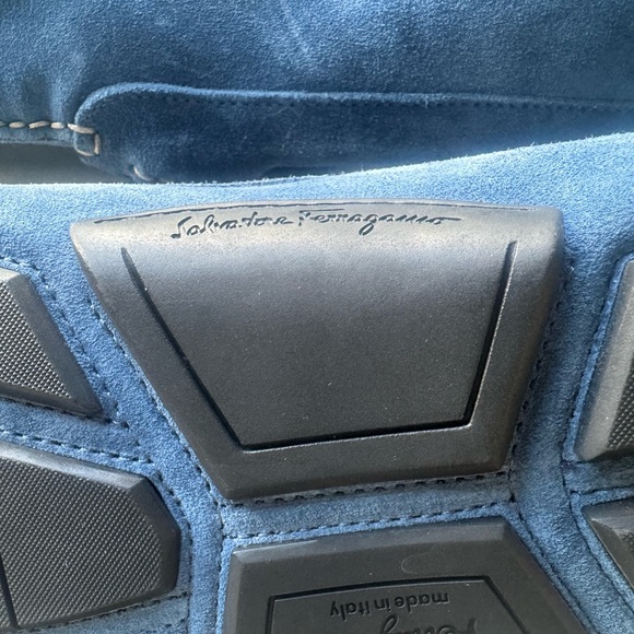 NWOT Salvatore Ferragamo Men's Blue Parigi Loafers - Picture 12 of 14